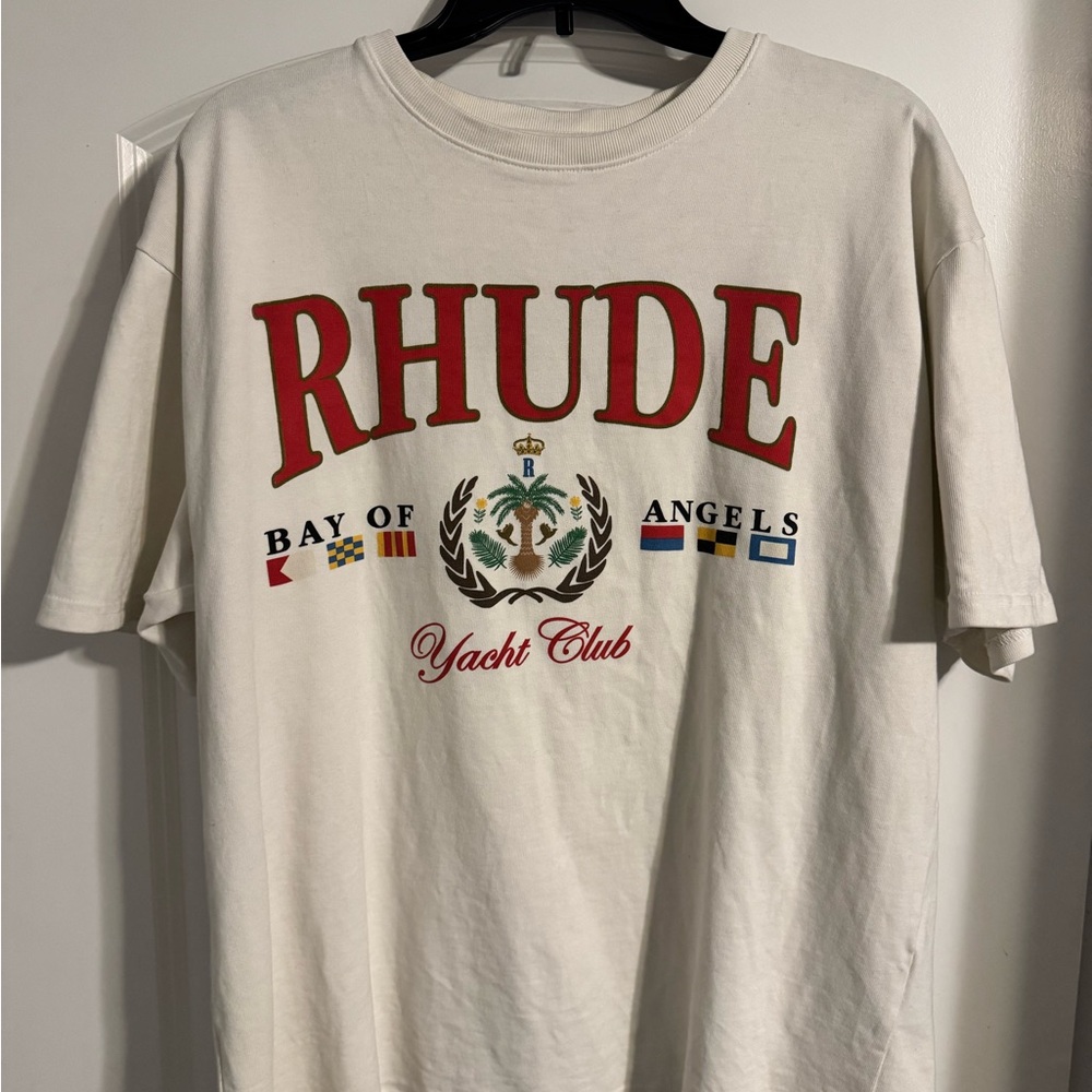 Rhude Cream Bay of Angels Tee